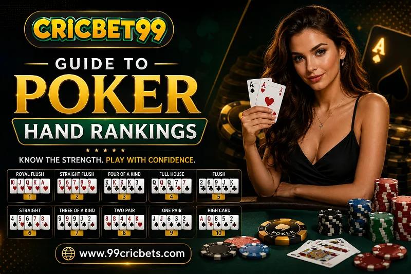 Cricbet99 Guide to Poker Hand Rankings